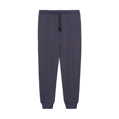 LOEWE SS23 Solid Color Logo Embroidered Joggers Men’s - Agate Blue. H526Y27X46-1809