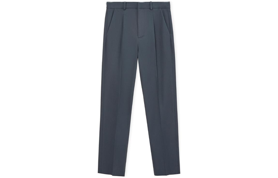 Order 로에베 SS23 솔리드 후크-지퍼 트윌 캐주얼 팬츠 블루 HB44Y04W02-8719