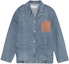 Order LOEWE SS23 Washed Denim Logo Patch Workwear Jacket Blue . H526Y13X07-5970