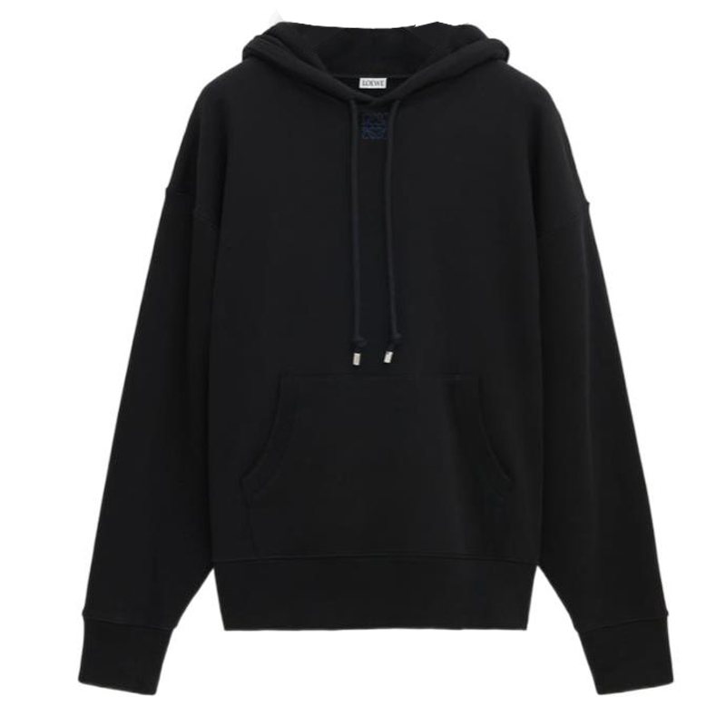 Order 로에베 SS24 블랙 로고 패치 후디. H526Y25X48-1100