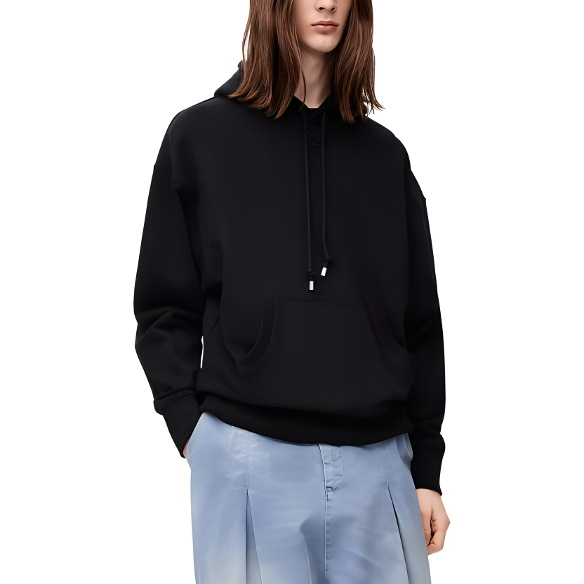 Purchase 로에베 SS24 블랙 로고 패치 후디. H526Y25X48-1100