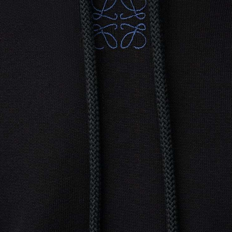 Details for 로에베 SS24 블랙 로고 패치 후디. H526Y25X48-1100