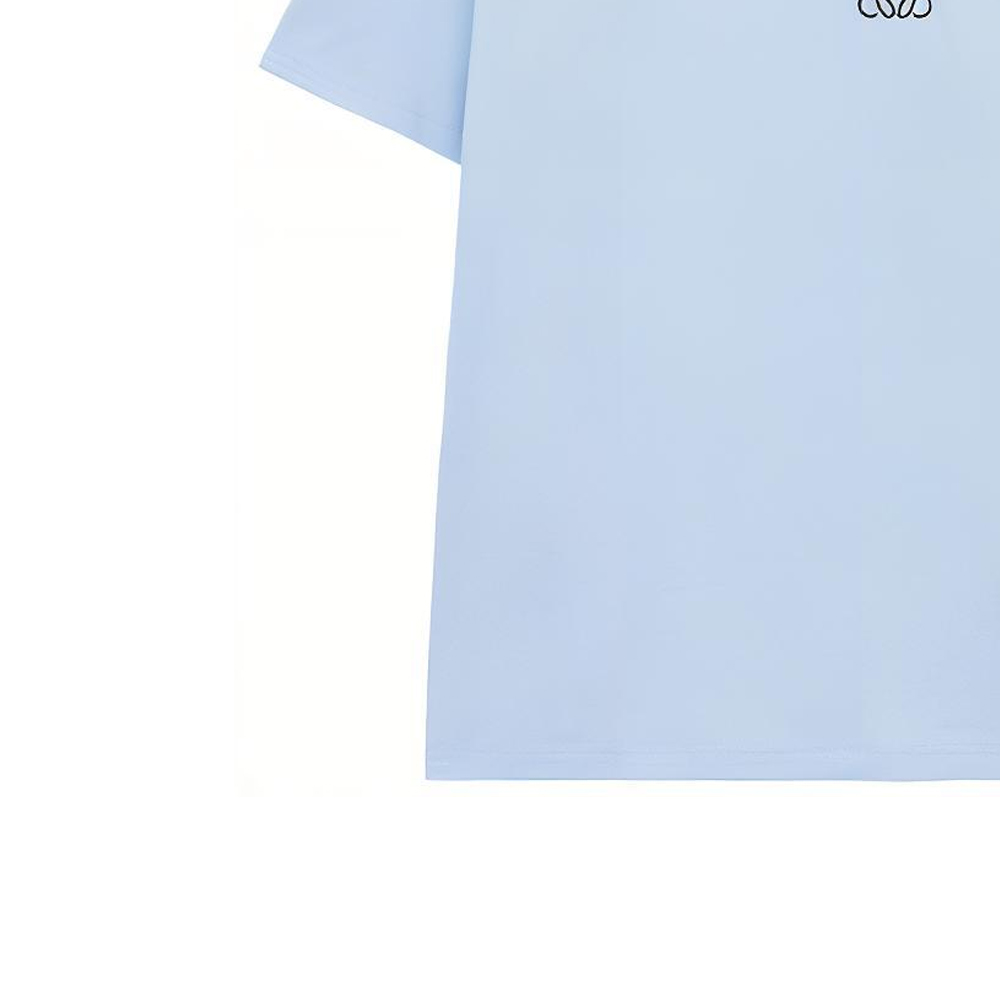 Purchase LOEWE SS24 藍色標誌短袖圓領T恤。 H526Y22X75-5709