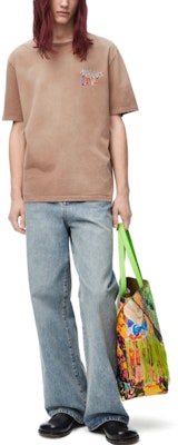 LOEWE SS24 Brown Letter Embroidery Crewneck T-Shirt HSM1Y22J04-3428 Lookbook LOEWE SS24 Brown Letter Embroidery Crewneck T-Shirt HSM1Y22J04-3428