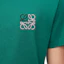 Shop LOEWE SS24 Green Crewneck Embroidered Logo Short Sleeve T-Shirt H526Y22X75-4100