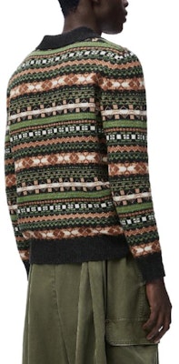 LOEWE SS24 Green Patterned Jacquard Knit Pullover Sweater. H526Y14KHU-4061 Shop LOEWE SS24 Green Patterned Jacquard Knit Pullover Sweater. H526Y14KHU-4061