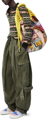 LOEWE SS24 Green Patterned Jacquard Knit Pullover Sweater. H526Y14KHU-4061 Purchase LOEWE SS24 Green Patterned Jacquard Knit Pullover Sweater. H526Y14KHU-4061