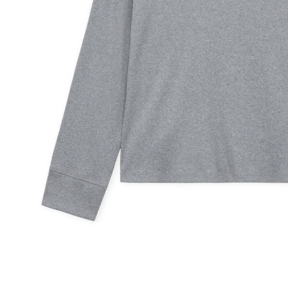 Sizing ロエベ SS24 グレー ロゴ刺繍 クルーネック 長袖Tシャツ H526Y22XAZ-1440