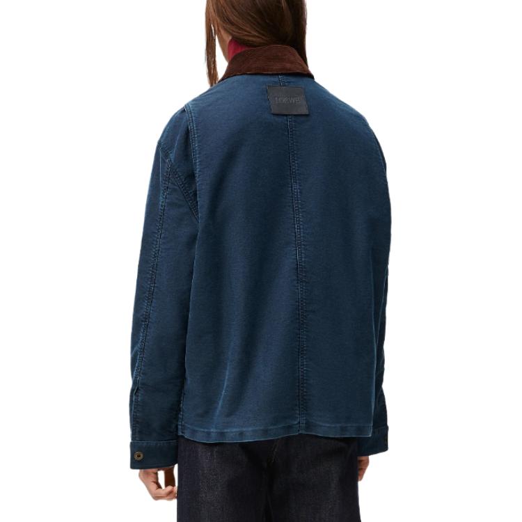 Lookbook LOEWE SS24  Indigo Zip-Up Loose-Fit Jacket with Solid Color Logo. H526Y02W80-5380