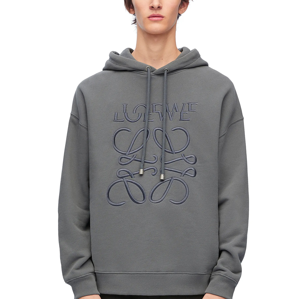 Lookbook LOEWE SS24  Slate Gray Oversized Hoodie with Letter Embroidery. H526Y25X39-1300