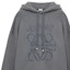 Sizing LOEWE SS24 Slate Gray Oversized Hoodie with Letter Embroidery. H526Y25X39-1300
