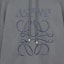 Cheap LOEWE SS24 Slate Gray Oversized Hoodie with Letter Embroidery. H526Y25X39-1300