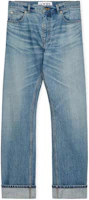 Order LOEWE SS24 Jeans Rectos Tiro Medio Lavados en Azul Vintage. H526Y11X79-5570