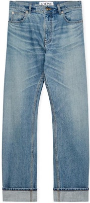 ロエベ SS24 ヴィンテージブルー ウォッシュドボタン ミッドライズストレートジーンズ。 H526Y11X79-5570 Order ロエベ SS24 ヴィンテージブルー ウォッシュドボタン ミッドライズストレートジーンズ。 H526Y11X79-5570