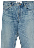 Sizing LOEWE SS24 Jeans Rectos Tiro Medio Lavados en Azul Vintage. H526Y11X79-5570