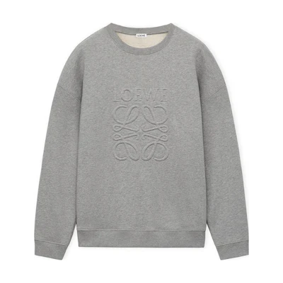 LOEWE SS24 Embossed Logo Oversized Pullover Crewneck Sweatshirt Men H526Y24X32-1440