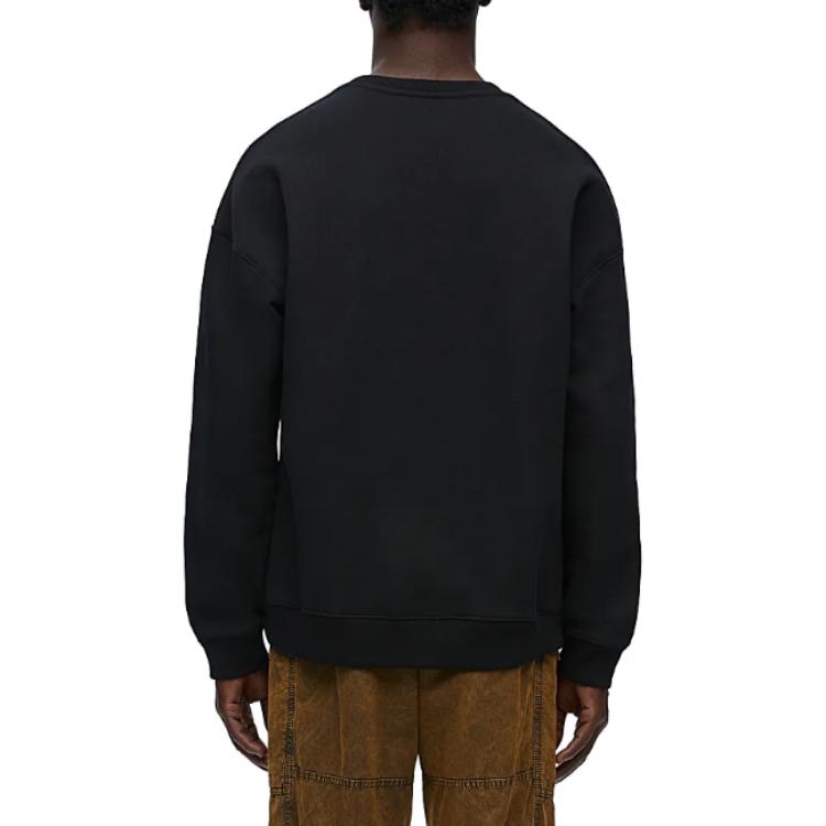 Shop LOEWE 2024春夏款浮雕logo宽松圆领卫衣男士 H526Y24X32-1440