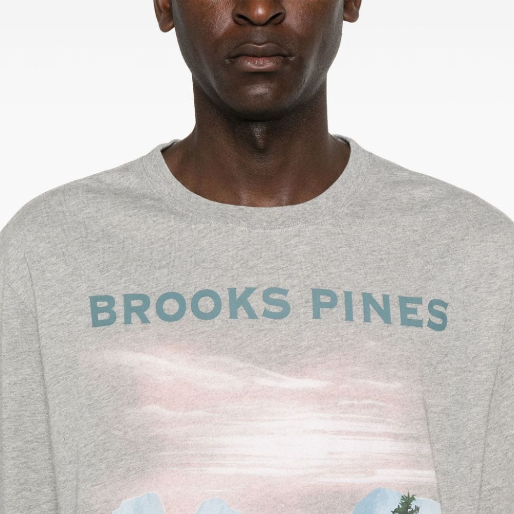 LOEWE SS24 Graphic Logo Print Crewneck T-Shirt  - Heather Gray H526Y22XBB 圖 6