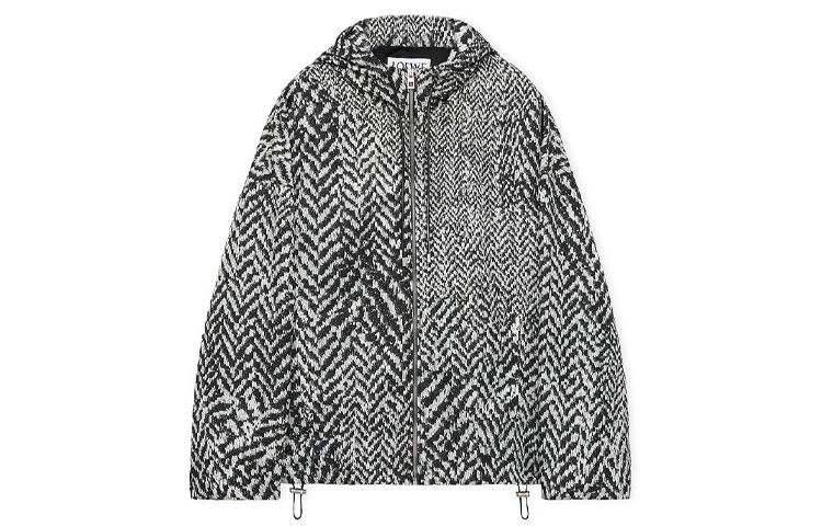 LOEWE SS24 Multicolor Hooded Jacket with Pattern Print H526Y02W72-1102
