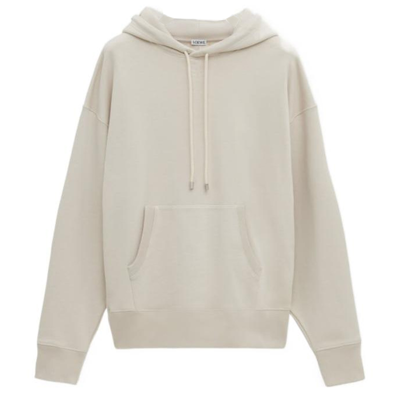 LOEWE SS24 Oatmeal Hoodie Pullover Long Sleeve Sweatshirt H526Y25X48-2461