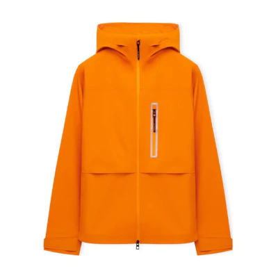 LOEWE SS24 Orange Waterproof Zip-Up Hoodie Jacket H929Y02W17-9100