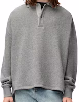 LOEWE SS24 Oversized Asymmetric Button Polo Shirt Men’s Lead Gray. H526Y23X44-1680 LOEWE SS24 Oversized Asymmetric Button Polo Shirt Men’s Lead Gray. H526Y23X44-1680