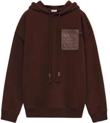 LOEWE SS24 Hoodie Logo Patch Warna Solid dengan Tali Serut H526Y25X30-3270 Buy LOEWE SS24 Hoodie Logo Patch Warna Solid dengan Tali Serut H526Y25X30-3270