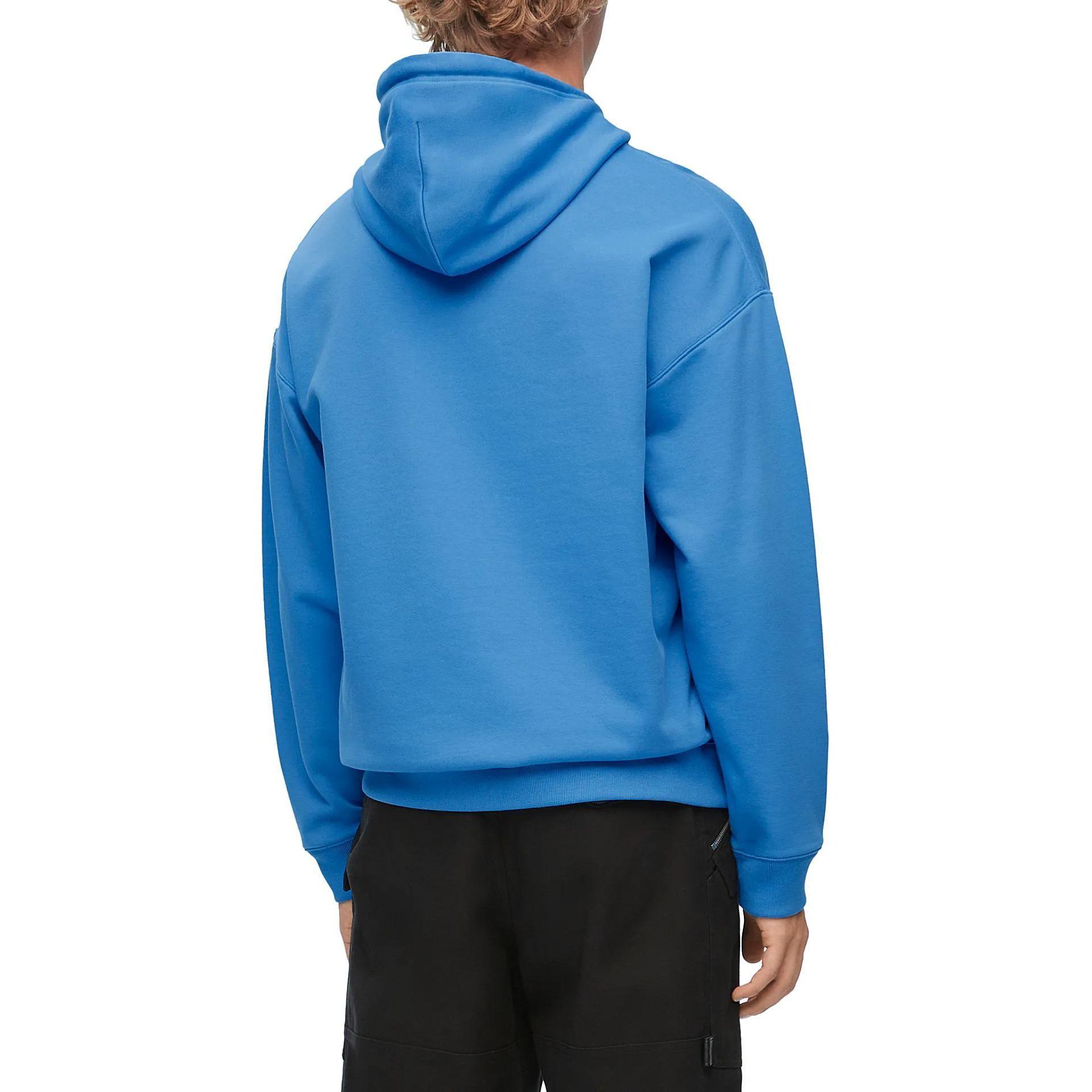 LOEWE SS24 Solid Color Loose Fit Hoodie with Pocket Sea Blue - Men’s. H526Y25X30-5012 圖 4