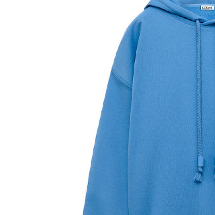 LOEWE SS24 Solid Color Loose Fit Hoodie with Pocket Sea Blue - Men’s. H526Y25X30-5012 圖 7