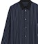 Sizing LOEWE SS24 條紋單排扣尖領襯衫 海軍藍襯衫 H526Y05X26-6685