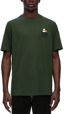 LOEWE SS24 x Suna Fujita 刺繡熊貓寬鬆版T恤 軍綠色。 H526Y22XB4-8522 Shop LOEWE SS24 x Suna Fujita 刺繡熊貓寬鬆版T恤 軍綠色。 H526Y22XB4-8522