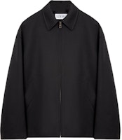 LOEWE SS25 Black Loose-Fit Silk Cotton Long-Sleeve Jacket. H526Y02WBB-1100 LOEWE SS25 Black Loose-Fit Silk Cotton Long-Sleeve Jacket. H526Y02WBB-1100