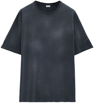LOEWE SS25 Black Loose Fit Crewneck T-Shirt with Cut-Out Design. H526Y22XBT-1100 Buy LOEWE SS25 Black Loose Fit Crewneck T-Shirt with Cut-Out Design. H526Y22XBT-1100