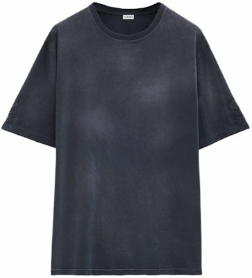 LOEWE SS25 Black Loose Fit Crewneck T-Shirt with Cut-Out Design. H526Y22XBT-1100 Order LOEWE SS25 Black Loose Fit Crewneck T-Shirt with Cut-Out Design. H526Y22XBT-1100