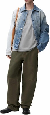 LOEWE SS25 Loose Fit Cotton Appliqué T-Shirt Light Grey H526Y22XBN-1130 Purchase LOEWE SS25 Loose Fit Cotton Appliqué T-Shirt Light Grey H526Y22XBN-1130