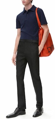 LOEWE SS25 海軍藍刺繡標誌 POLO 衫 H526Y23X74-5190 Purchase LOEWE SS25 海軍藍刺繡標誌 POLO 衫 H526Y23X74-5190