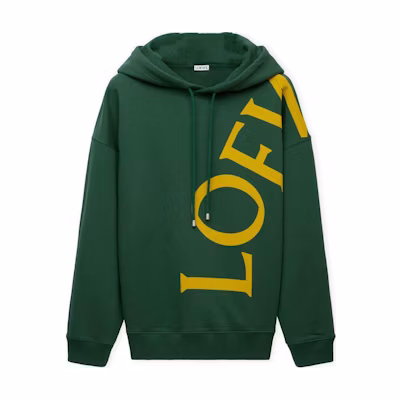 LOEWE SS25 Oversized Cotton Hoodie - Dark Green H526Y25X65-4110