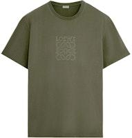 LOEWE SS25 Oversized Letter Crewneck Green T-Shirt H526Y22XBN-4160 LOEWE SS25 Oversized Letter Crewneck Green T-Shirt H526Y22XBN-4160
