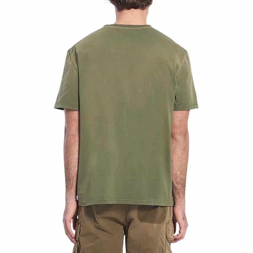 Purchase ロエベ SS25 オーバーサイズ レター クルーネック グリーン Tシャツ H526Y22XBN-4160