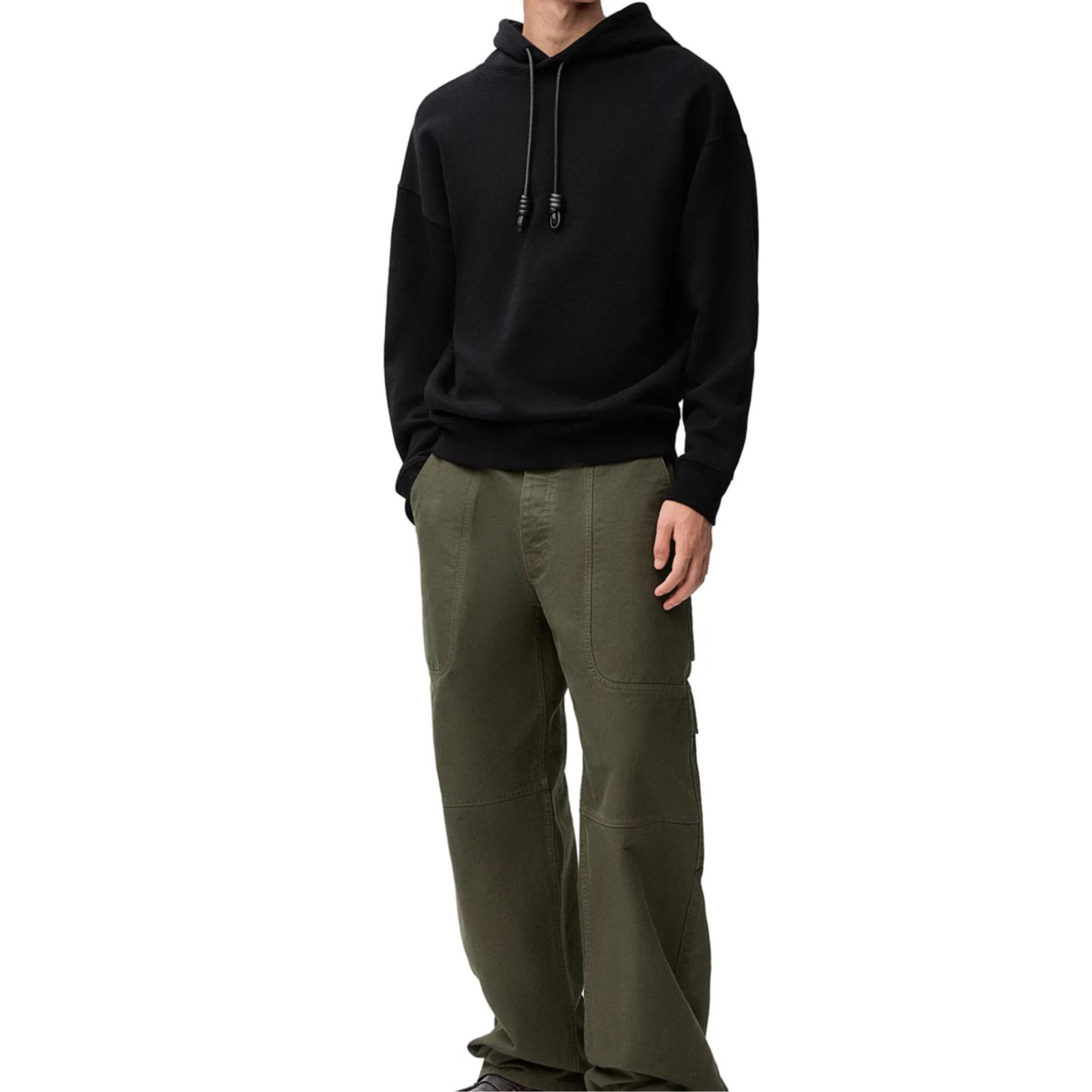 Purchase ロエベ SS25 ブラック リサイクル コットン フーディ H526Y25X53-1100