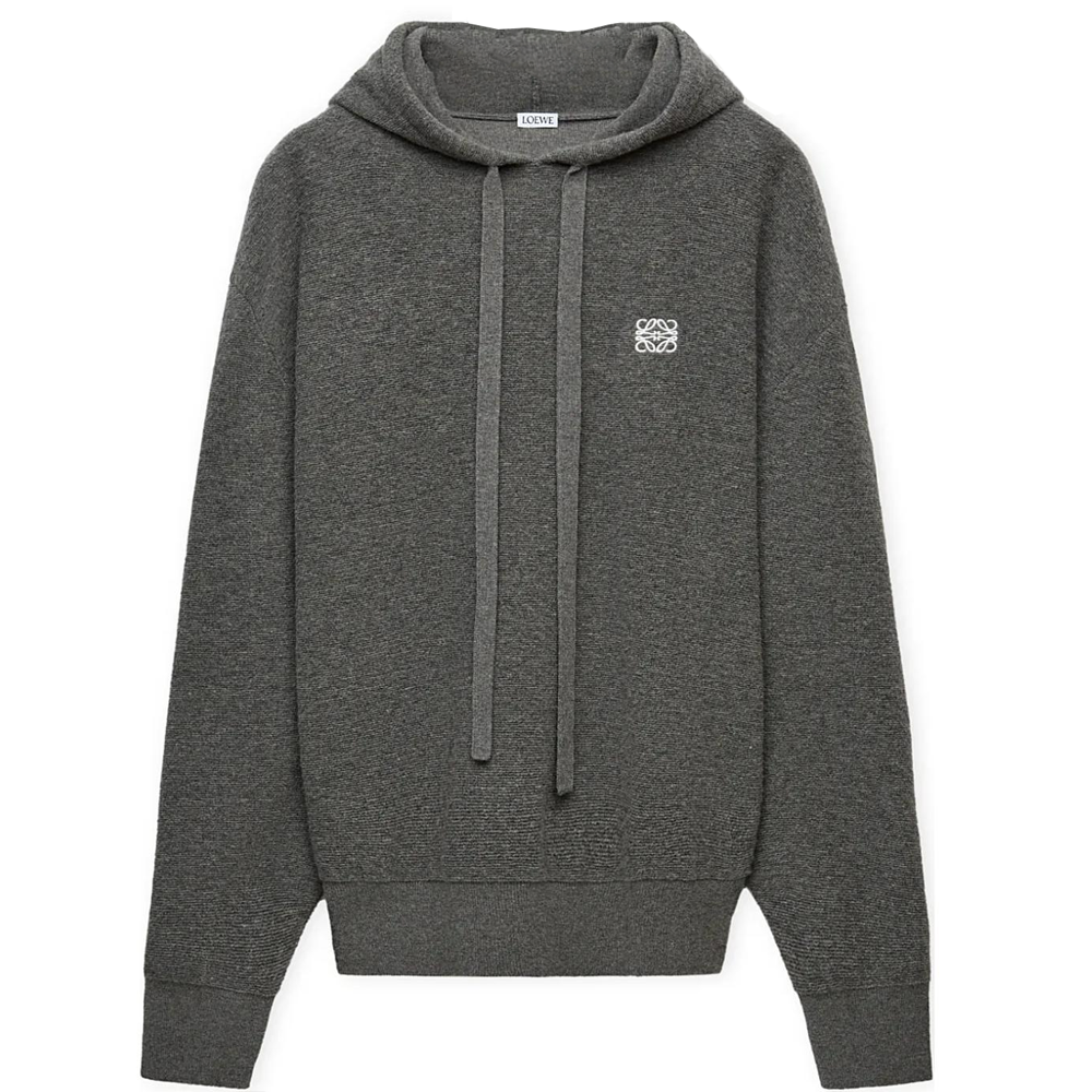 LOEWE SS25 Lightweight Wool Hoodie Gray - Spring/Summer Collection H526Y14KKA-1120