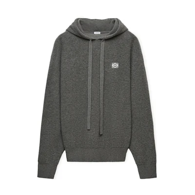 LOEWE SS25 Lightweight Wool Hoodie Gray - Spring/Summer Collection H526Y14KKA-1120