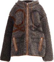 LOEWE SS25 Patchwork Zip-Up Hooded Jacket Brown H526Y52J05-2277 LOEWE SS25 Patchwork Zip-Up Hooded Jacket Brown H526Y52J05-2277