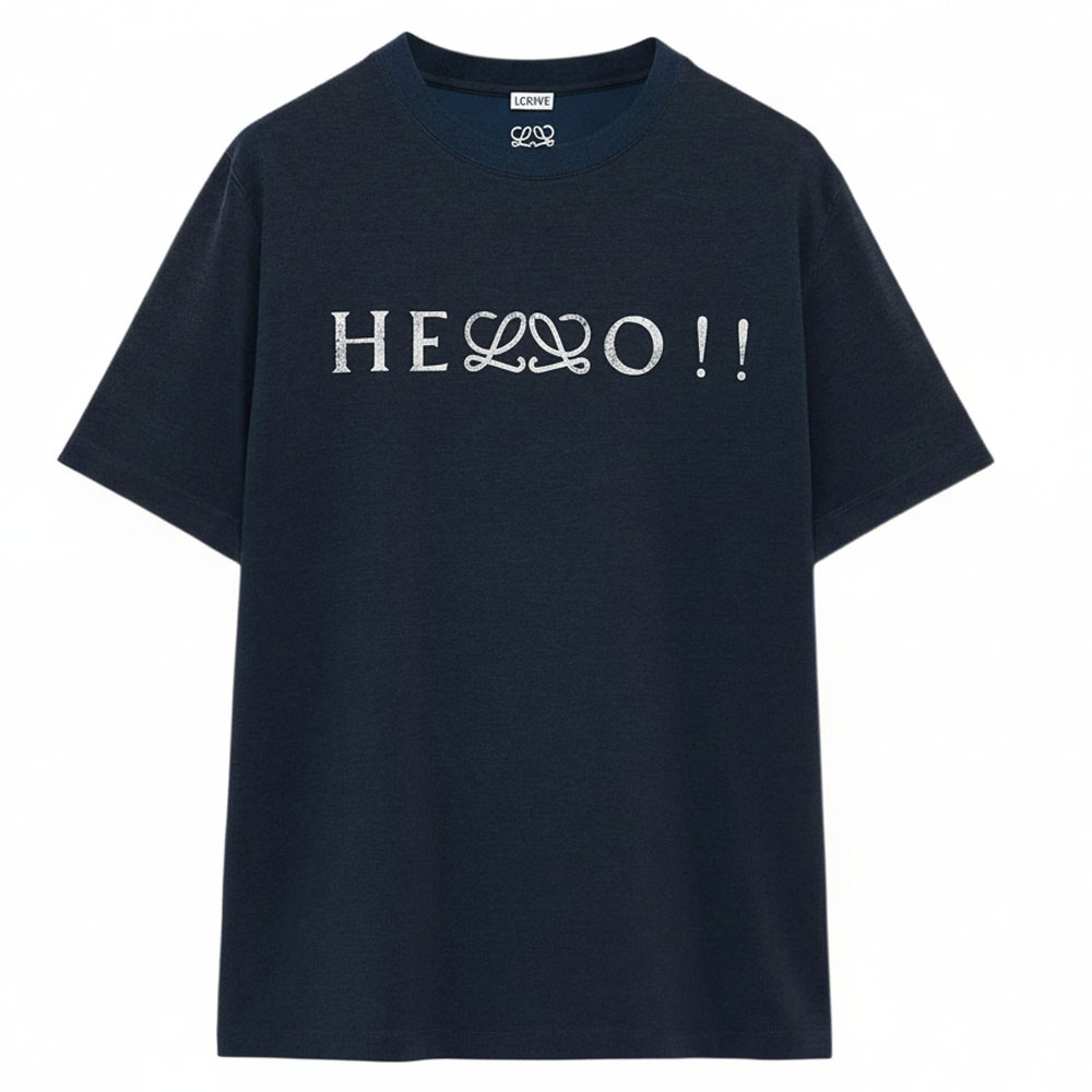 LOEWE SS26 Spring/Summer Cotton Blend Logo Print Short Sleeve T-Shirt H526Y22XD7-5110