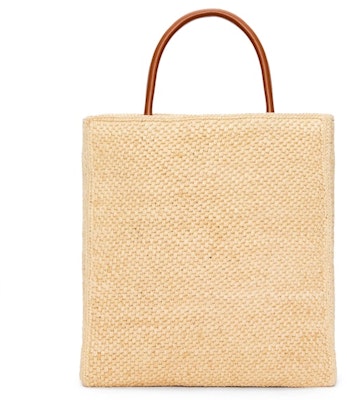 LOEWE Standard A4 Tote Bag In Raffia Natural/Black Order LOEWE Standard A4 Tote Bag In Raffia Natural/Black