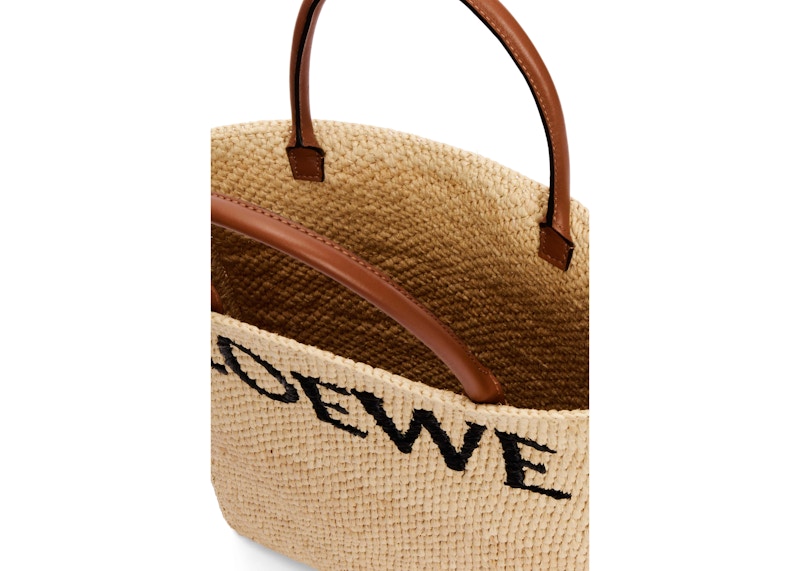 Lookbook LOEWE 标准款A4草编托特包 自然色/黑色