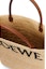 Lookbook LOEWE Standard A4 Tote Bag In Raffia Natural/Black