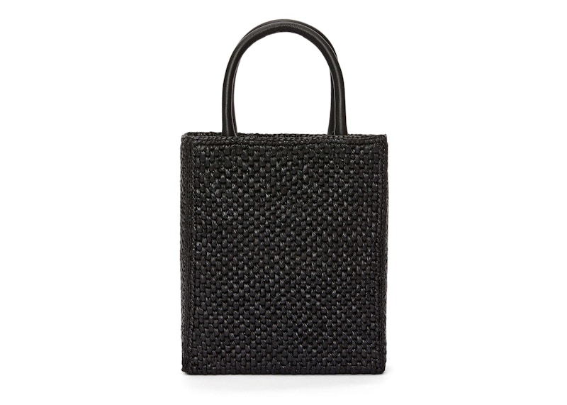 Order Bolso LOEWE Estándar A5 de Rafia Negro/Blanco