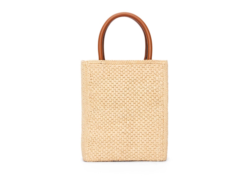 Order LOEWE 标准A5草编托特包 自然色/黑色