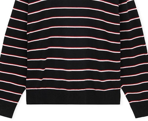 LOEWE Striped Jacquard Knit Crewneck Sweater Black - FW24. H526Y14KIT-1412 Sizing LOEWE Striped Jacquard Knit Crewneck Sweater Black - FW24. H526Y14KIT-1412